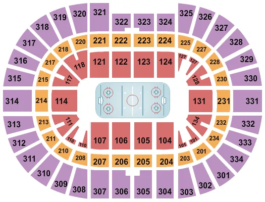 HOCKEY 1 Seating Map Seating Chart