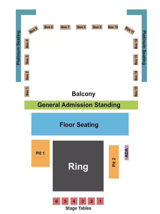 KEMBA LIVE MMA Seating Map Seating Chart