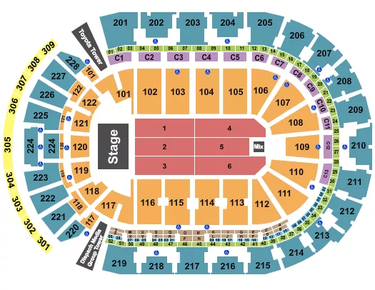 ENDSTAGE 3 Seating Map Seating Chart