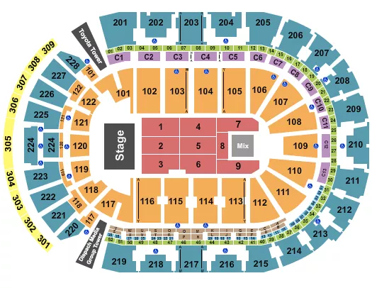 ENDSTAGE 6 Seating Map Seating Chart