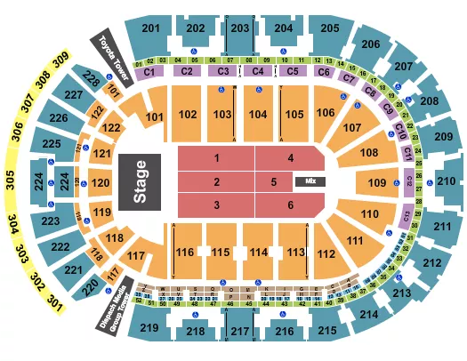 ENDSTAGE RESERVED Seating Map Seating Chart