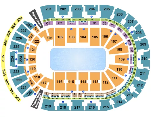 FIGURE SKATING Seating Map Seating Chart