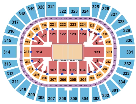 VOLLEYBALL Seating Map Seating Chart