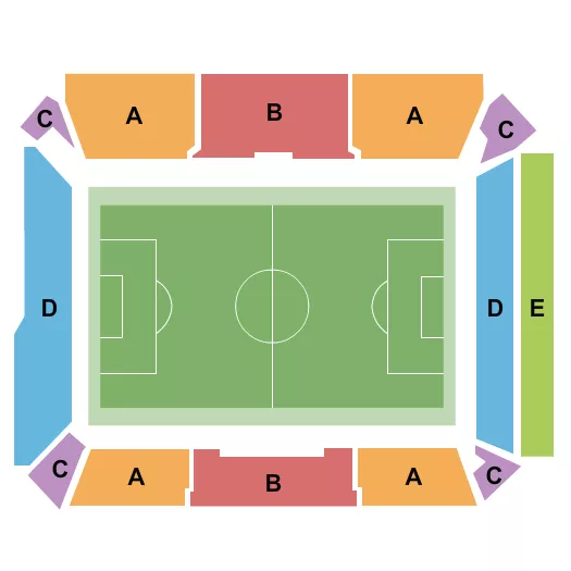 SCOTTSMIRACLE GRO FIELD LA28 FOOTBALL SOCCER Seating Map Seating Chart