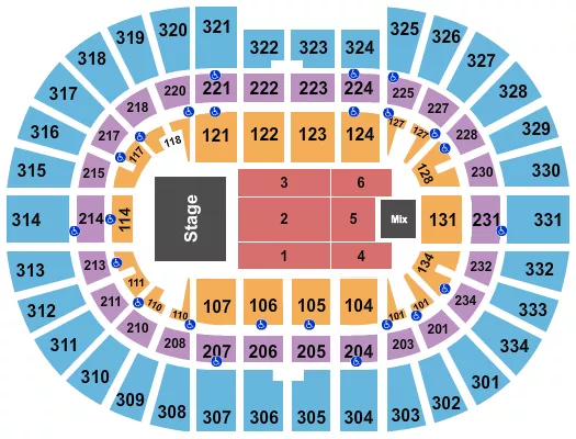 ENDSTAGE 3 Seating Map Seating Chart