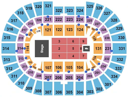 ENDSTAGE 7 Seating Map Seating Chart
