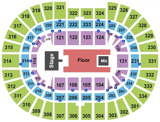KEN CARSON Seating Map Seating Chart