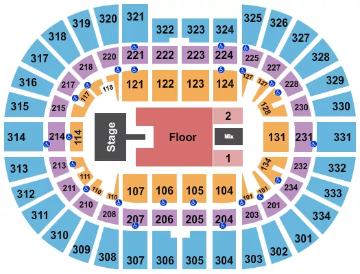 LORDE Seating Map Seating Chart