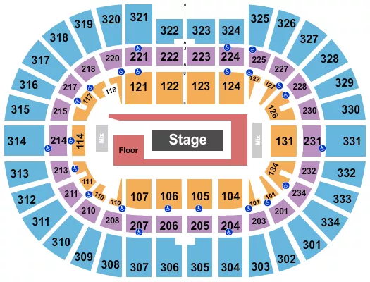 ROD WAVE Seating Map Seating Chart