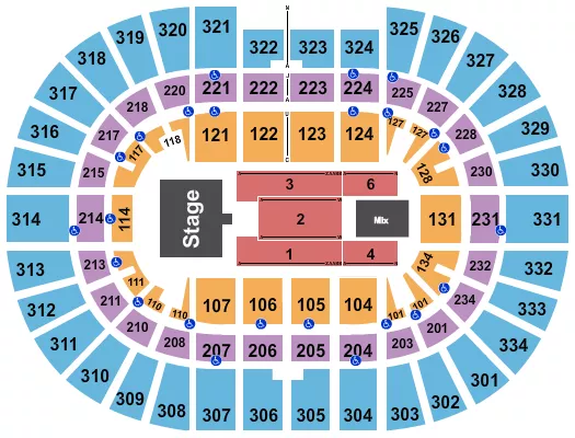 SMASHING PUMPKINS Seating Map Seating Chart